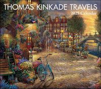 Cover image for Thomas Kinkade Travels 2025 Deluxe Wall Calendar