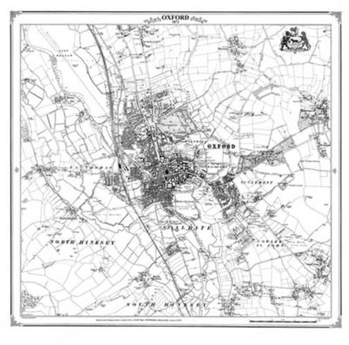 Oxford 1873 Heritage Cartography Victorian Town Map