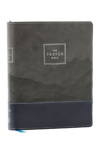 Cover image for The Prayer Bible: Pray God's Word Cover to Cover (NIV, Black/Gray Leathersoft, Red Letter, Comfort Print)