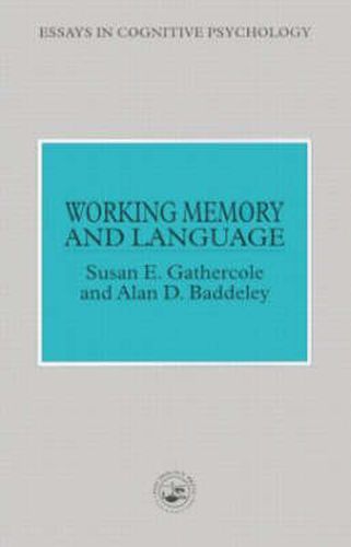 Cover image for Working Memory and Language