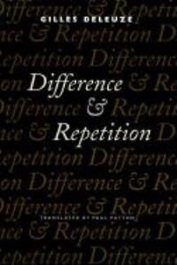 Cover image for Difference and Repetition