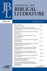 Cover image for Journal of Biblical Literature, Spring 2008