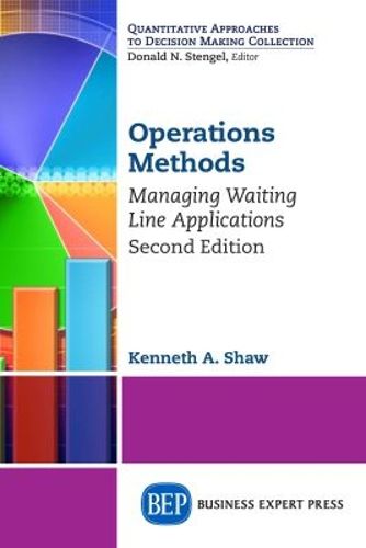 Cover image for Operations Methods: Managing Waiting Line Applications