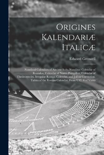 Cover image for Origines Kalendariae Italicae