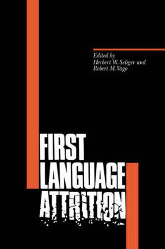 Cover image for First Language Attrition