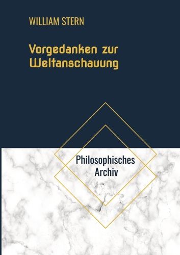 Cover image for Vorgedanken zur Weltanschauung