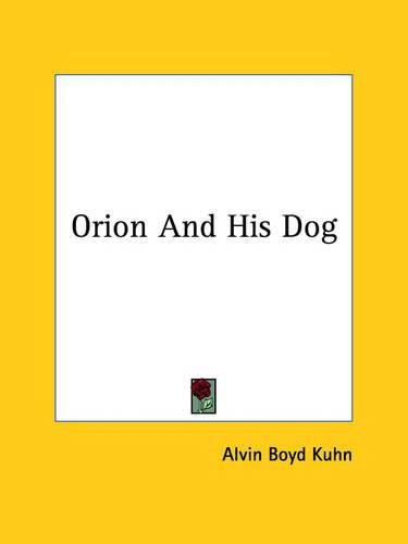 Cover image for Orion and His Dog