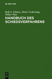 Cover image for Handbuch des Schiedsverfahrens