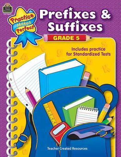 Cover image for Prefixes & Suffixes Grade 5