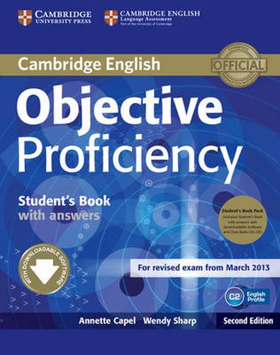 Cover image for Objective Proficiency Student's Book Pack (Student's Book with Answers with Downloadable Software and Class Audio CDs (2))