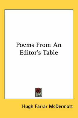 Cover image for Poems from an Editor's Table