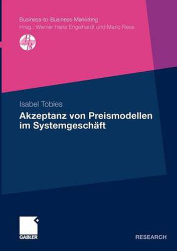 Cover image for Akzeptanz von Preismodellen im Systemgeschaft