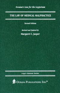Cover image for The Law Of Medical Malpractice