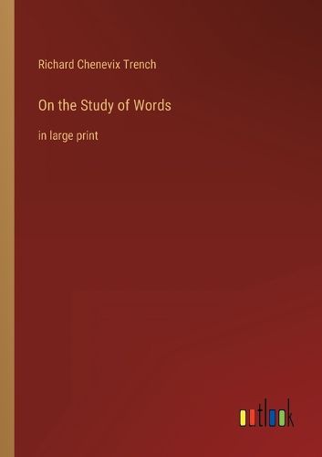Cover image for On the Study of Words