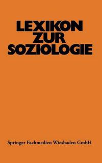 Cover image for Lexikon zur Soziologie