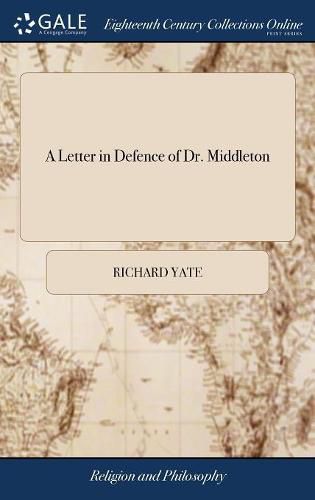 A Letter in Defence of Dr. Middleton
