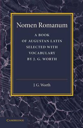 Cover image for Nomen Romanum: A Book of Augustan Latin