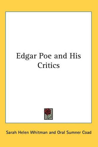 Cover image for Edgar Poe and His Critics