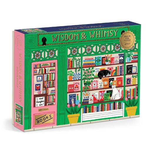 Cover image for Wisdom & Whimsy Bookshop 1000 Piece Foil Puzzle