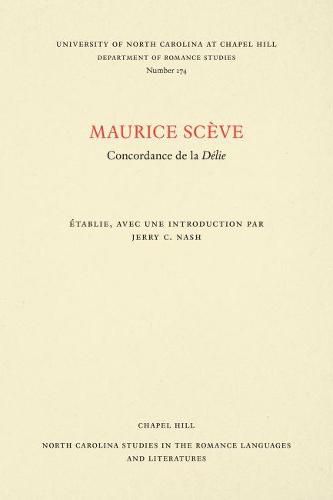 Maurice Sceve: Concordance de la Delie