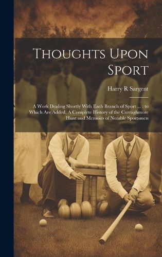 Cover image for Thoughts Upon Sport