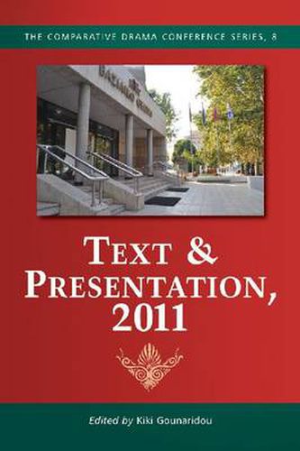 Cover image for Text & Presentation, 2011