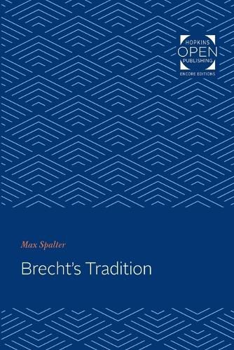 Cover image for Brecht's Tradition