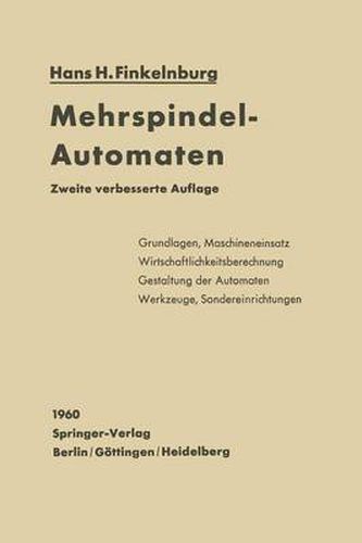 Cover image for Mehrspindel-Automaten