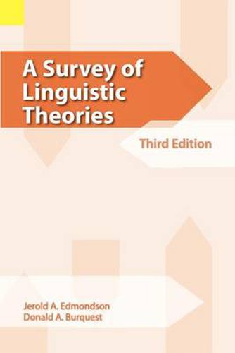 Cover image for A Survey of Linguistic Theories, 3rd Edition