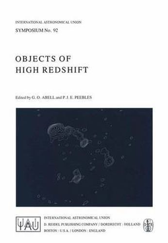 Cover image for Objects of High Redshift