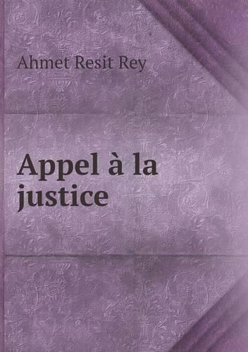 Cover image for Appel a la justice