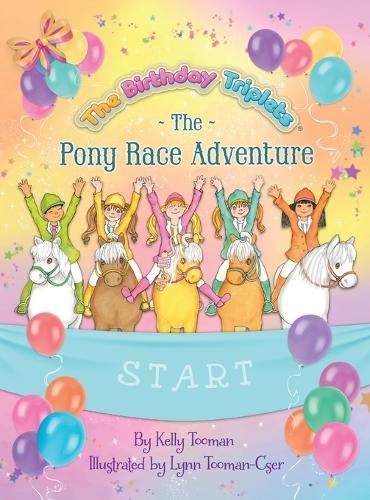 Cover image for The Birthday Triplets and The Pony Race Adventure