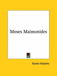 Cover image for Moses Maimonides