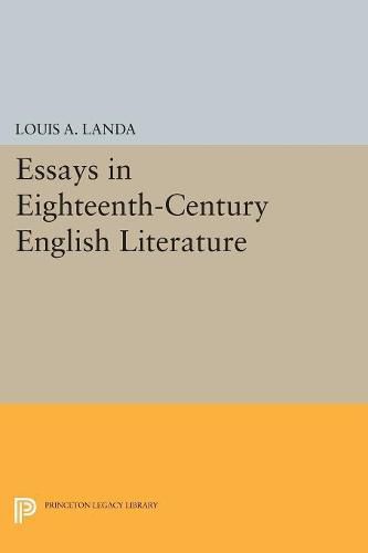 Cover image for Essays in Eighteenth-Century English Literature