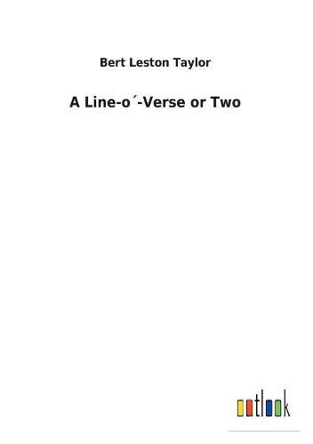 A Line-o-Verse or Two