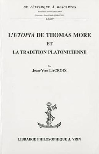 Cover image for L'Utopia de Thomas More Et La Tradition Platonicienne