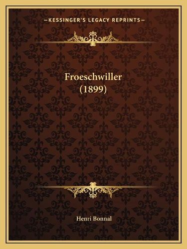 Cover image for Froeschwiller (1899)