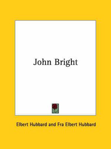 Cover image for John Bright