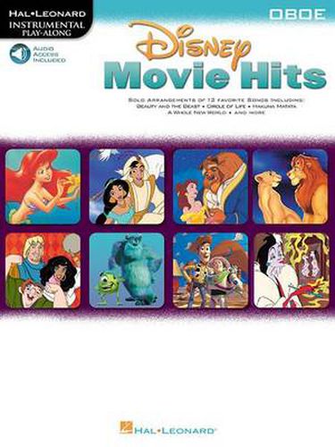 Cover image for Disney Movie Hits for Oboe: Instrumental Play-Along