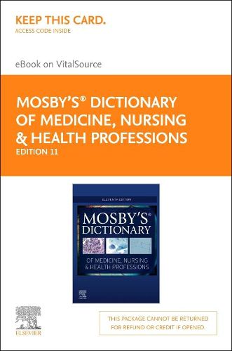 Cover image for Mosby'S Dictionary of Medicine, Nursing & Health Professions - Elsevier eBook on Vitalsource (Retail Access Card)