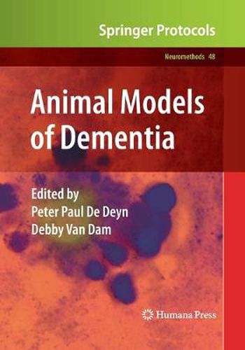 Cover image for Animal Models of Dementia