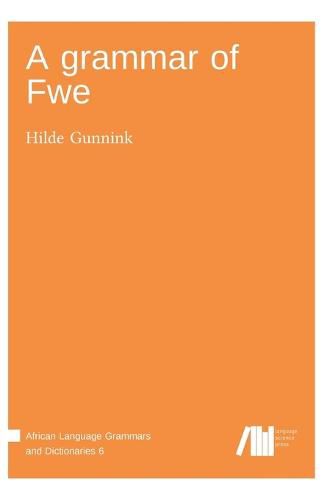 Cover image for A grammar of Fwe