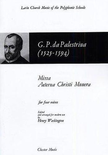 Cover image for Missa Aeterna Christi Munera