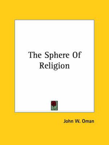 Cover image for The Sphere of Religion