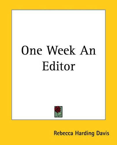 Cover image for One Week An Editor