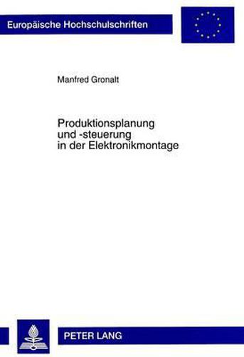Cover image for Produktionsplanung Und -Steuerung in Der Elektronikmontage