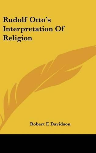 Cover image for Rudolf Otto's Interpretation of Religion