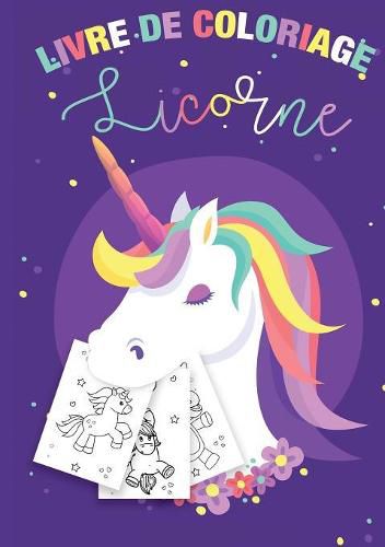 Cover image for Coloriage Licornes pour Enfants 3-8 ans - Livre de coloriage Licorne et cadeau fille