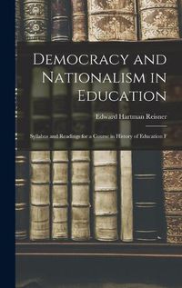 Cover image for Democracy and Nationalism in Education