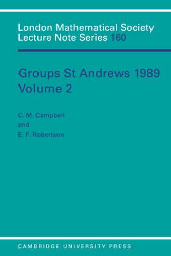 Cover image for Groups St Andrews 1989: Volume 2